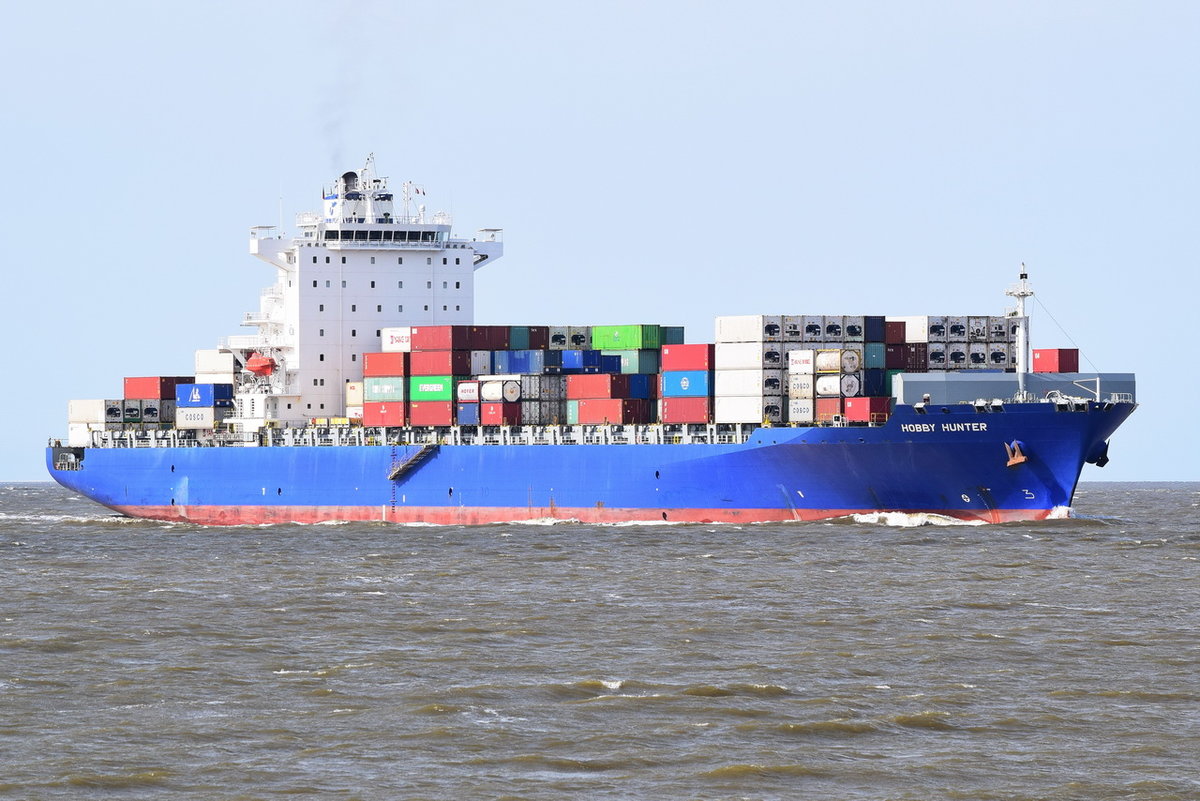 Hobby Hunter , Containerschiff , IMO 9440825 , Baujahr 2009 , 262.09 × 32.25m , 4300 TEU , 14.05.2019 , Cuxhaven