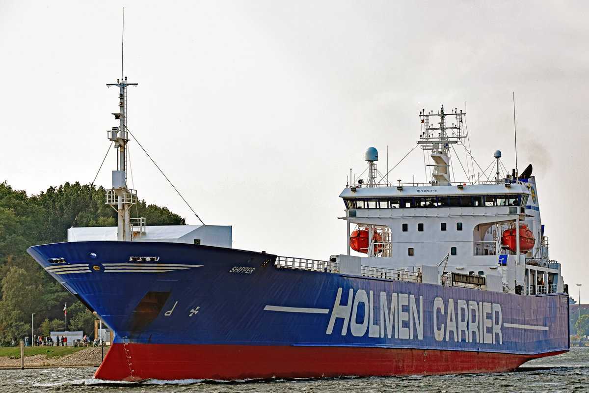 Holmen Carrier SHIPPER (IMO: 8911748)am 12.09.2020 in Lübeck-Travemünde