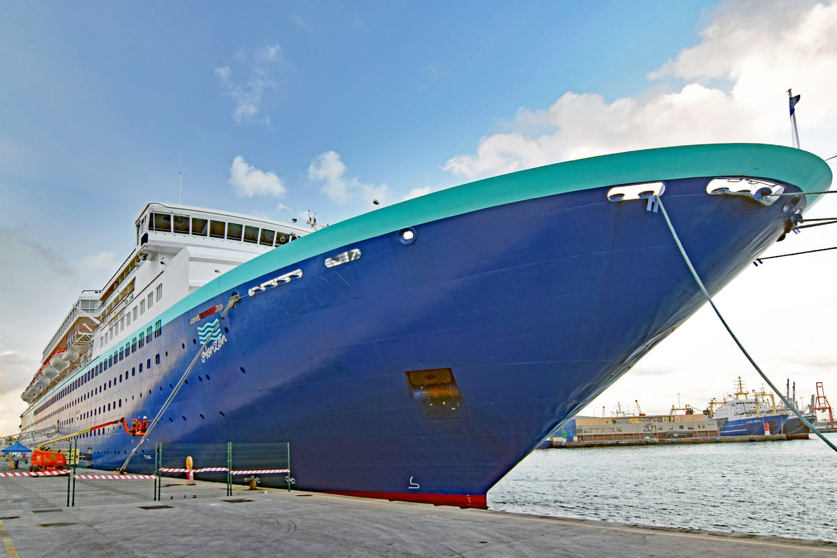 HORIZON am 20.01.2018 im Hafen von Las Palmas de Gran Canaria