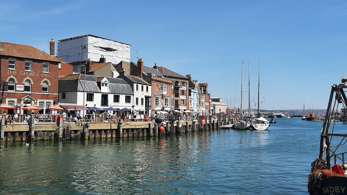Im Hafen von Weymouth in der Grafschaft Dorset inm S�dwesten von England am 09.08.26. Weymouth ist einer der beliebtesten englischen Ferienorte und liegt n�rdlich der Halbinsel Portland.