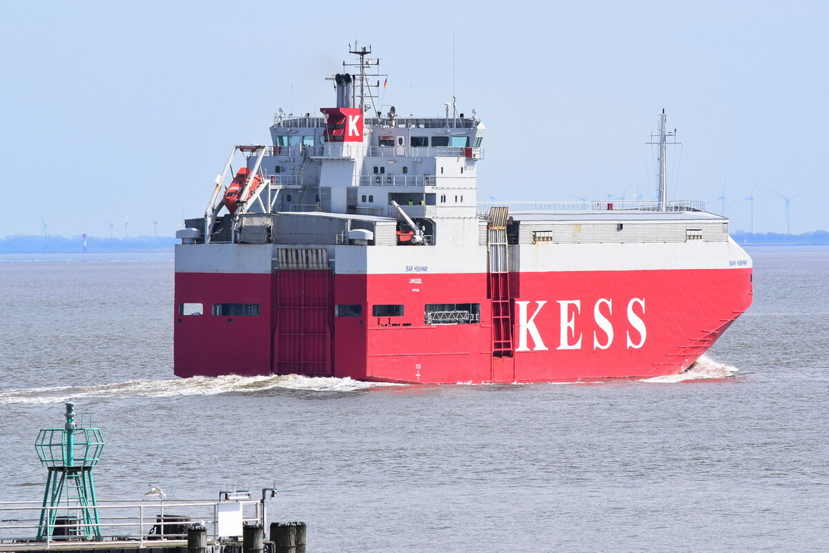 ISAR HIGHWAY , Fahrzeugtransporter , IMO 9195145 , Baujahr 2000 , 99.9 x 20.65 m , 21.04.2022 , Cuxhaven