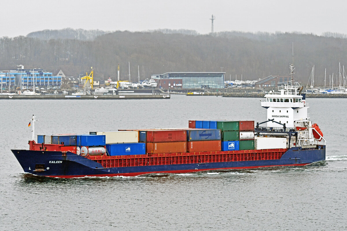 KAILEEN (IMO 9229049) am 10.02.2023 in der Kieler Förde