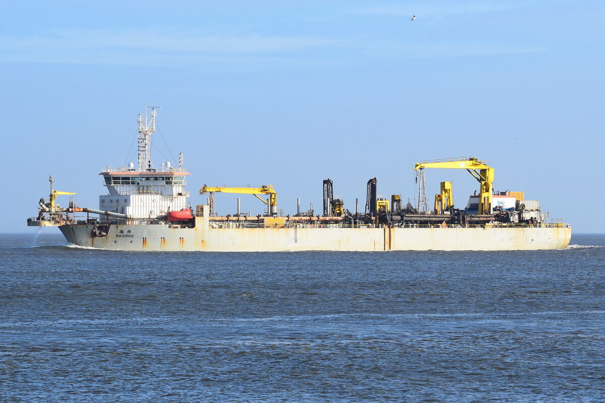 KAISHUU , Saugbagger , IMO 9226152 , Baujahr 2002 , 157.97 x 27.8 m , 09.11.2021 , Cuxhaven