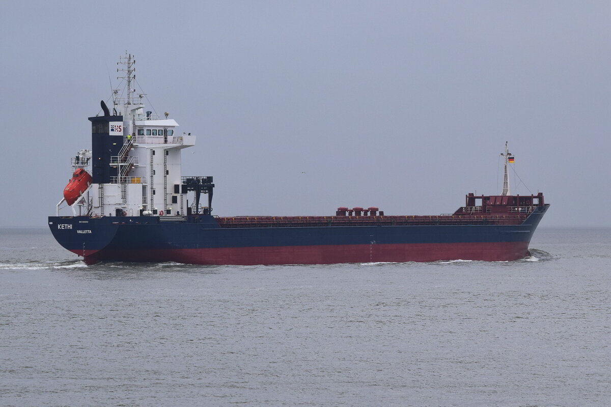 KETHI , General Cargo , IMO 9263552 , Baujahr 2002 , 118.55 x 15.2 m , Cuxhaven , 12.11.2021