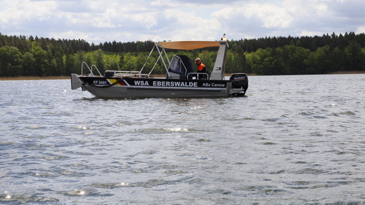 KF 6401  WSA Eberswalde auf dem   Labussee.12.05.2022  10:40 Uhr.