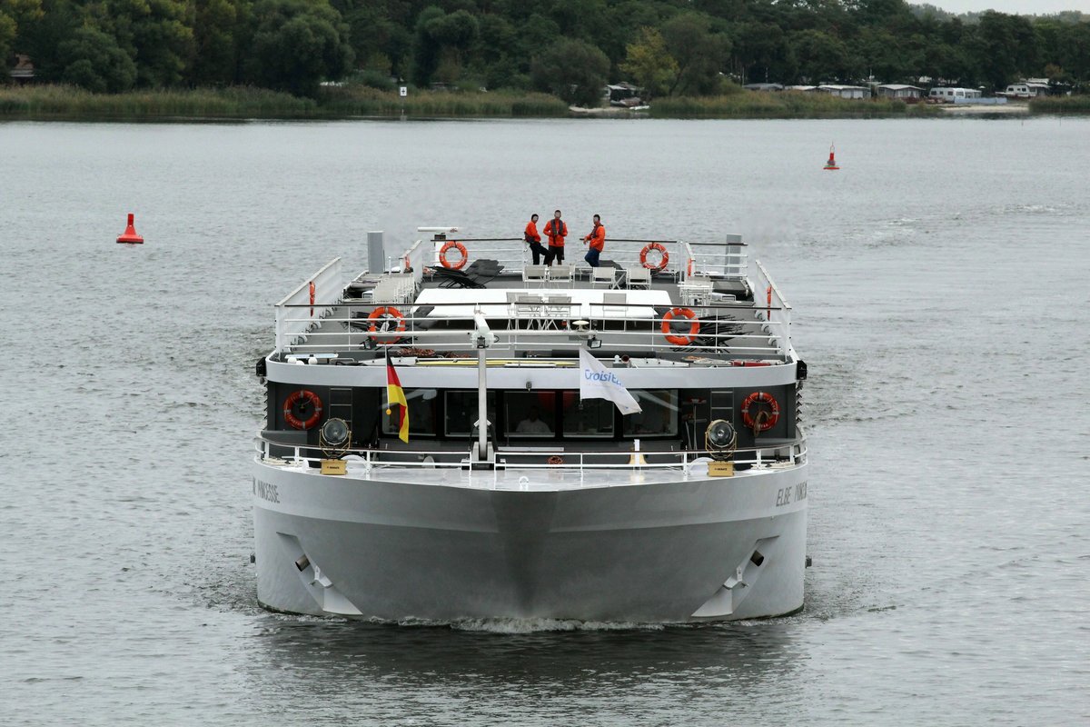 KFGS Elbe Princesse (01840744 , 95 x 10,50m) am 13.09.2018 im Plauer See mit Fahrtrichtung Elbe-Havelkanal / Wendsee in Fahrt.