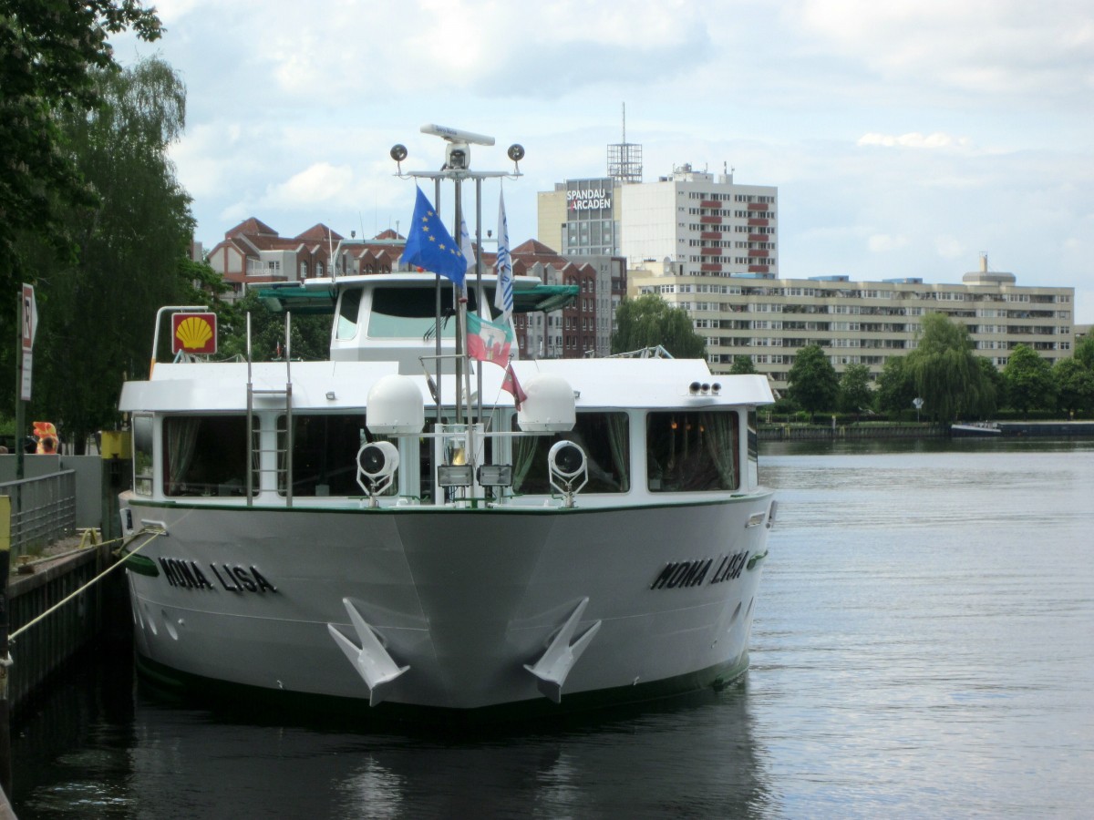 KFGS Mona Lisa (01822875 , 82 x 9,50) lag am 13.05.2014 in Berlin-Spandau am  Kreuzfahrtterminal .