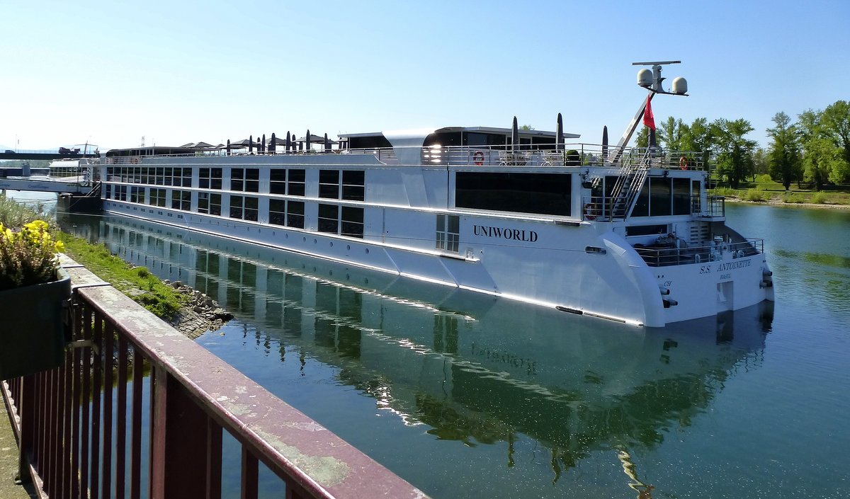 KFGS  S.S.Antoinette , Heckansicht, hier am Anleger in Breisach am Rhein, 