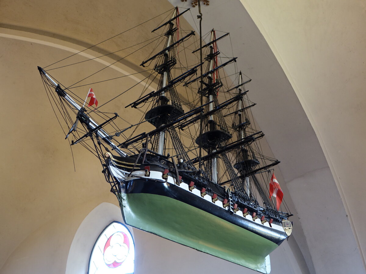 Kirchenschiff in der Ev. Kirche von Nysted (18.07.2021)