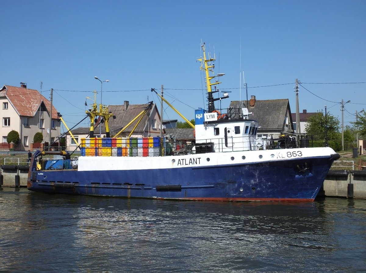 KL 863  Atlant  (IMO 8725955) am 25.05.2015 in Klaipeda, Litauen.