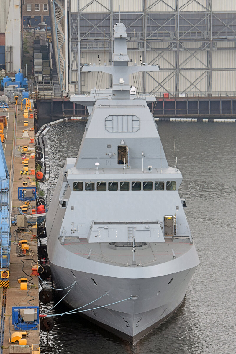 Korvette INS NITZACHON am 17.07.2021 im Hafen von Kiel. Der Neubau, zur Sa'ar-6-Klasse gehörend, ist für Israel bestimmt.