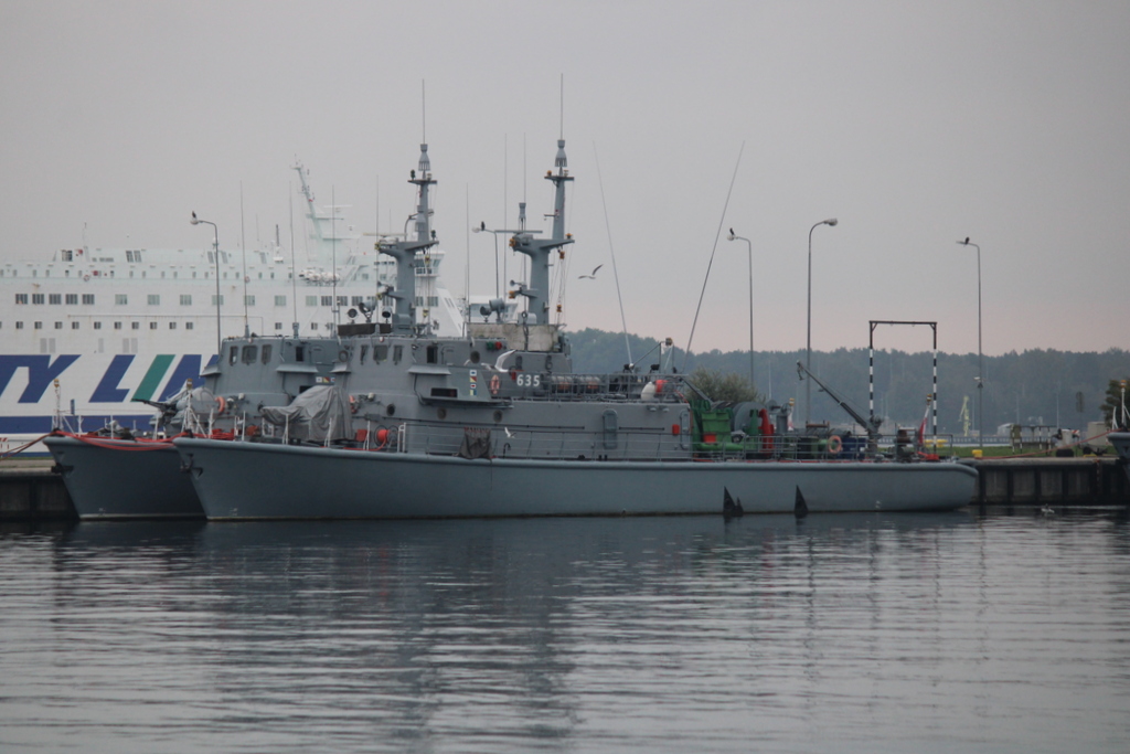 Kriegsschiffe am 08.10.2021 in Swinoujscie 