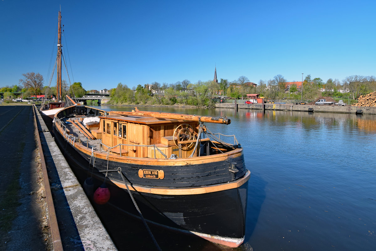 KRIK VIG (MMSI 211349460) am 24.04.2020 im Wallhafen Lübeck