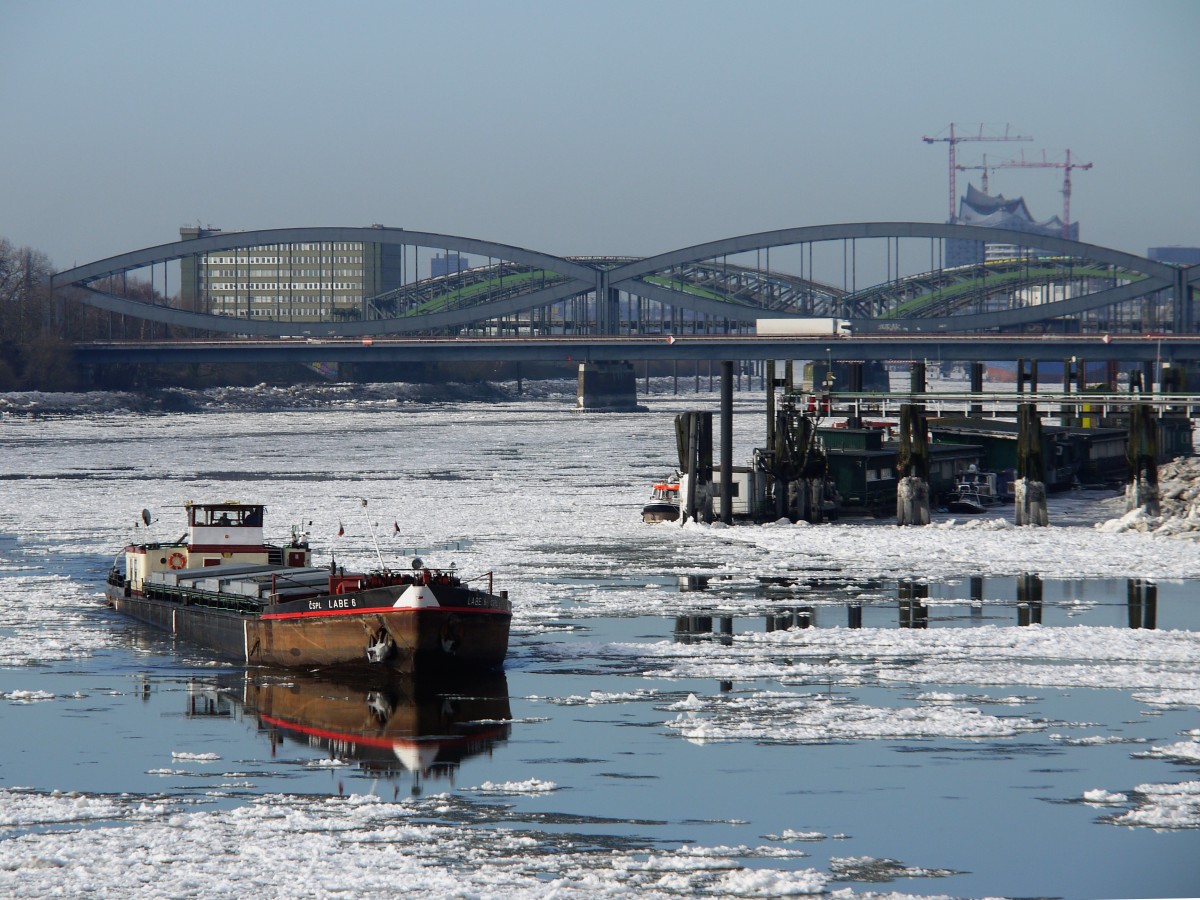 Labe 6 (ex CSPLO MN-11606) 09551070 auf der Norderelbe; Hamburg, 02.02.2014
