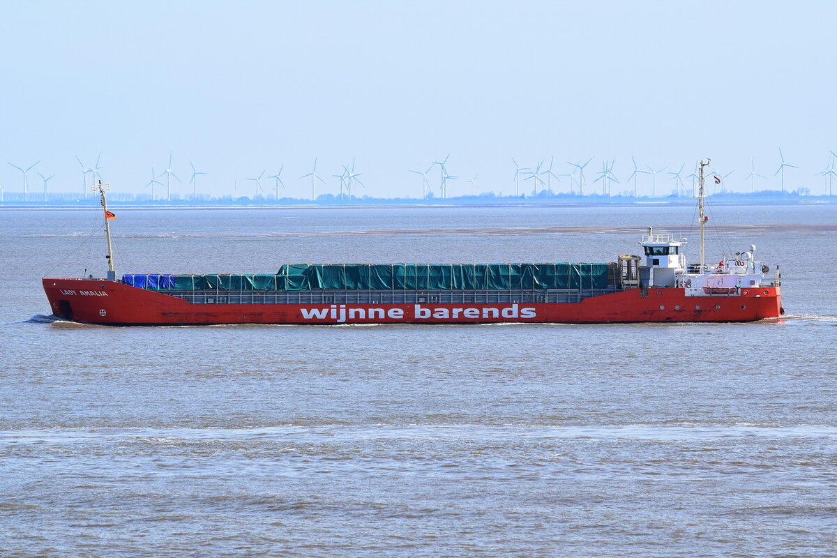 LADY AMALIA , General Cargo , IMO 9624847 , 88 x 13.39 m , Baujahr 2012 , 19.04.2022 , Cuxhaven