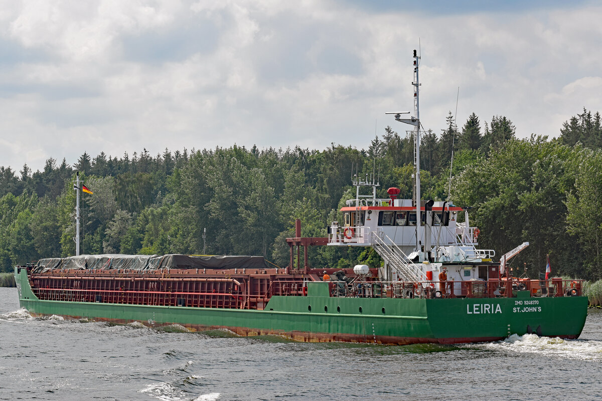 LEIRIA (IMO 9248370) am 24.07.2021 im NOK (Nord-Ostsee-Kanal)