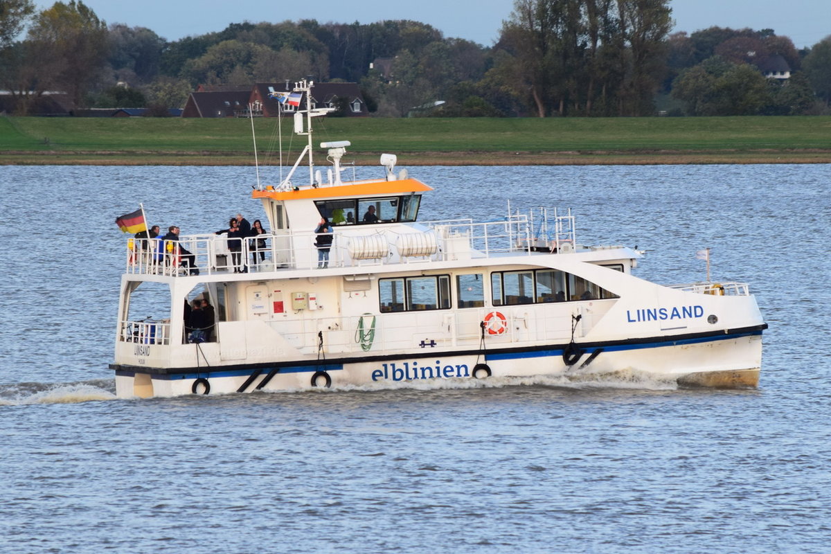 LIINSAND , Passagierschiff , MMSI 211779530 , 18 × 7,5m , Grünendeich , 26.10.2019