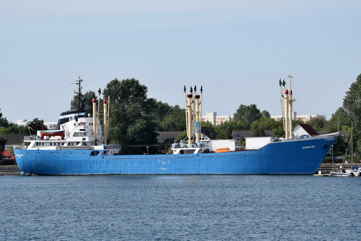 LIKEDEELER , General Cargo , IMO 5402708 , Baujahr 1962 , 82,46 x 12,6m 	
 , 28.08.2016 Rostock-Warnemünde