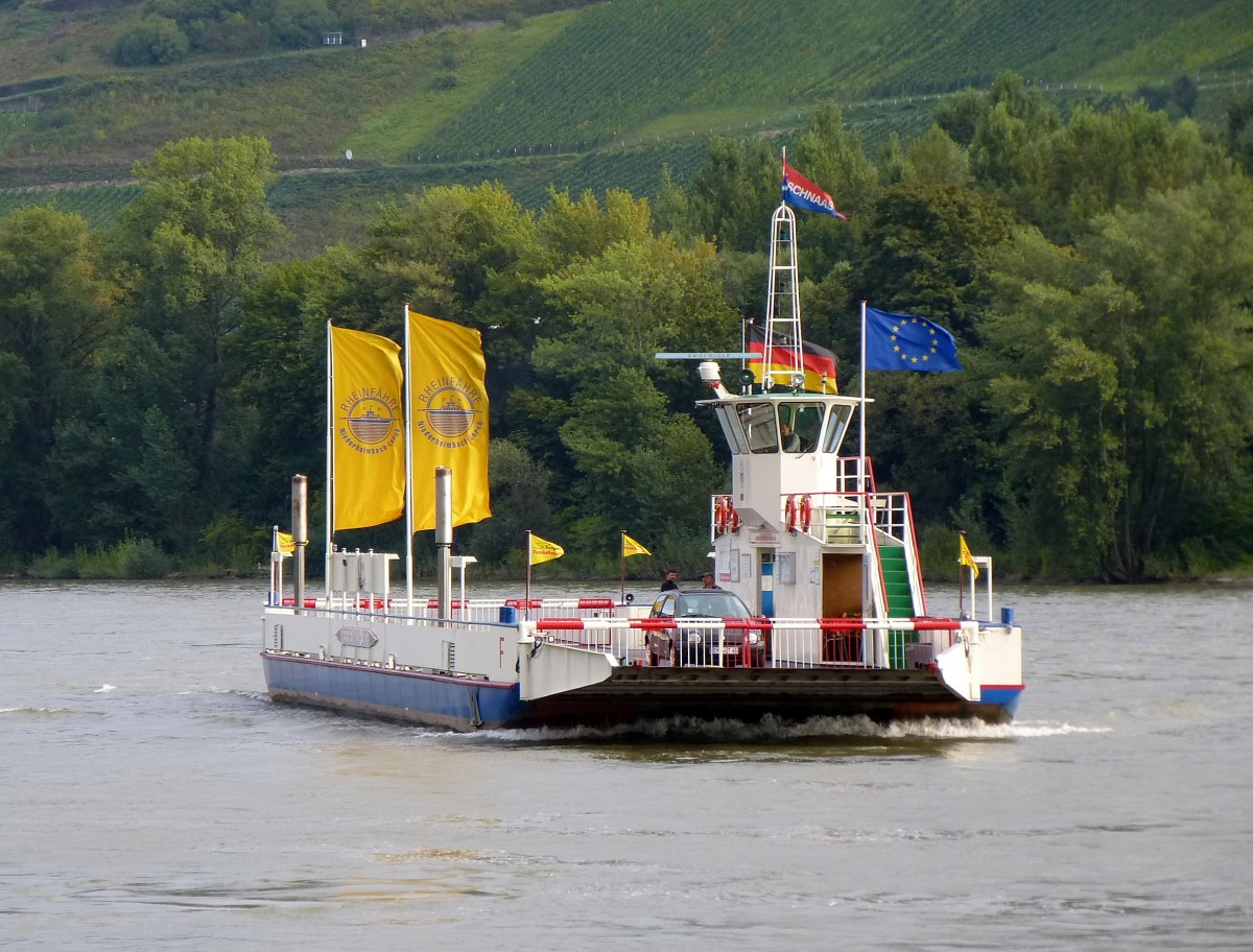 Lorch am Rhein, die Autofhre, Sept.2014