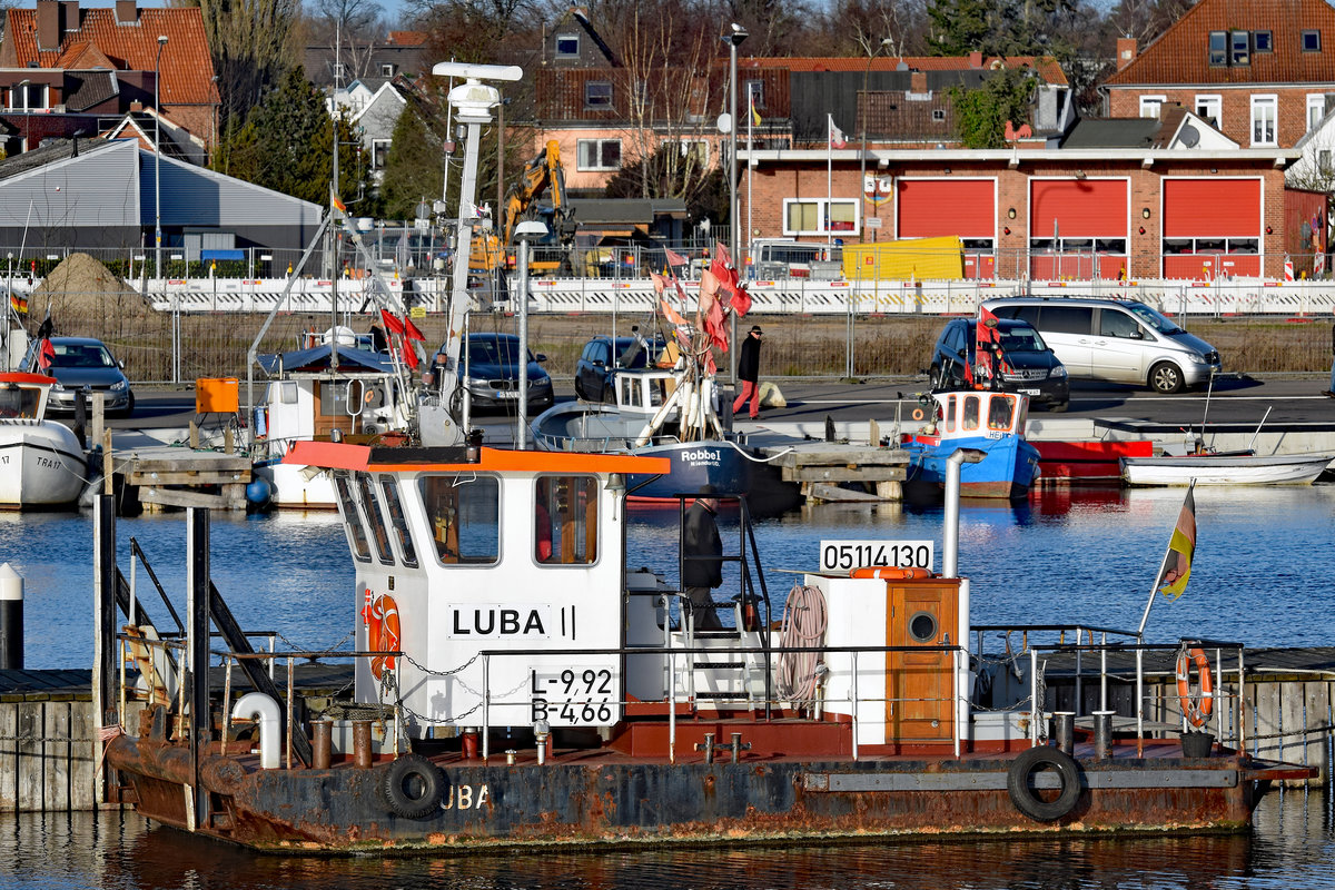 LUBA (Europanummer: 05114130) am 19.01.2020 im Hafen von Lübeck-Travemünde