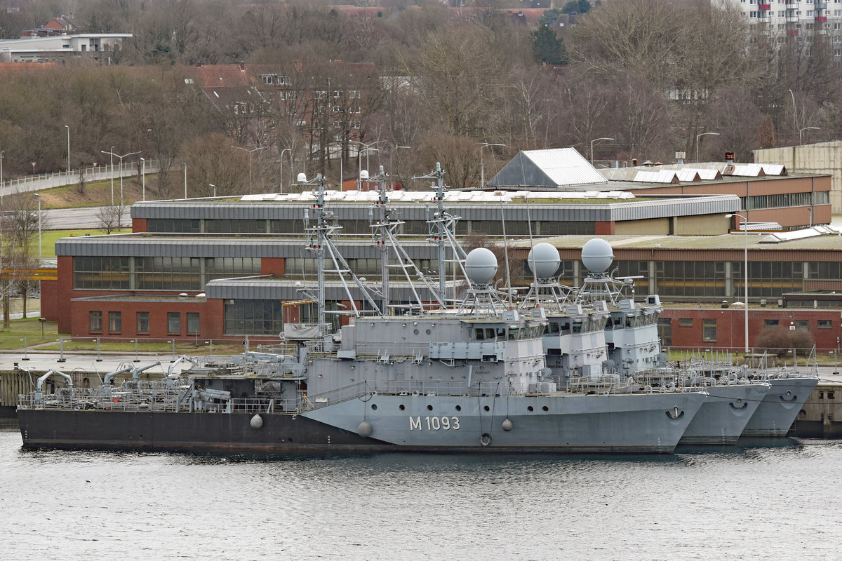 M 1093 ex AUERBACH am 09.02.2020 in Kiel