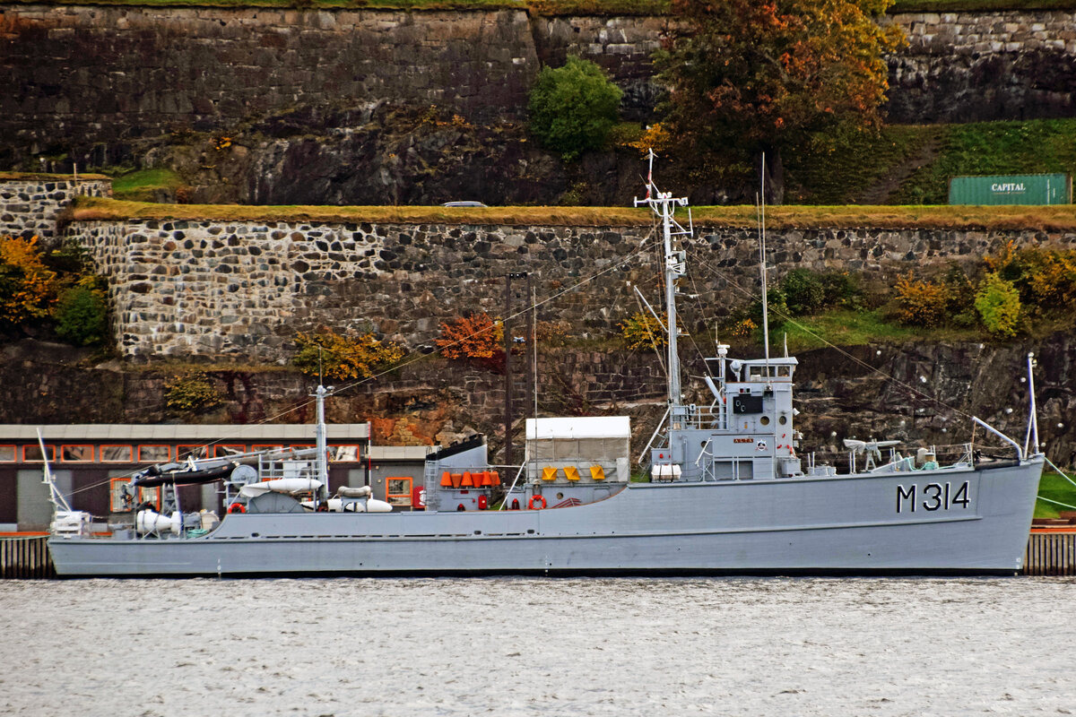 M 314 ALTA am 04.10.2017 im Hafen von Oslo / Norwegen