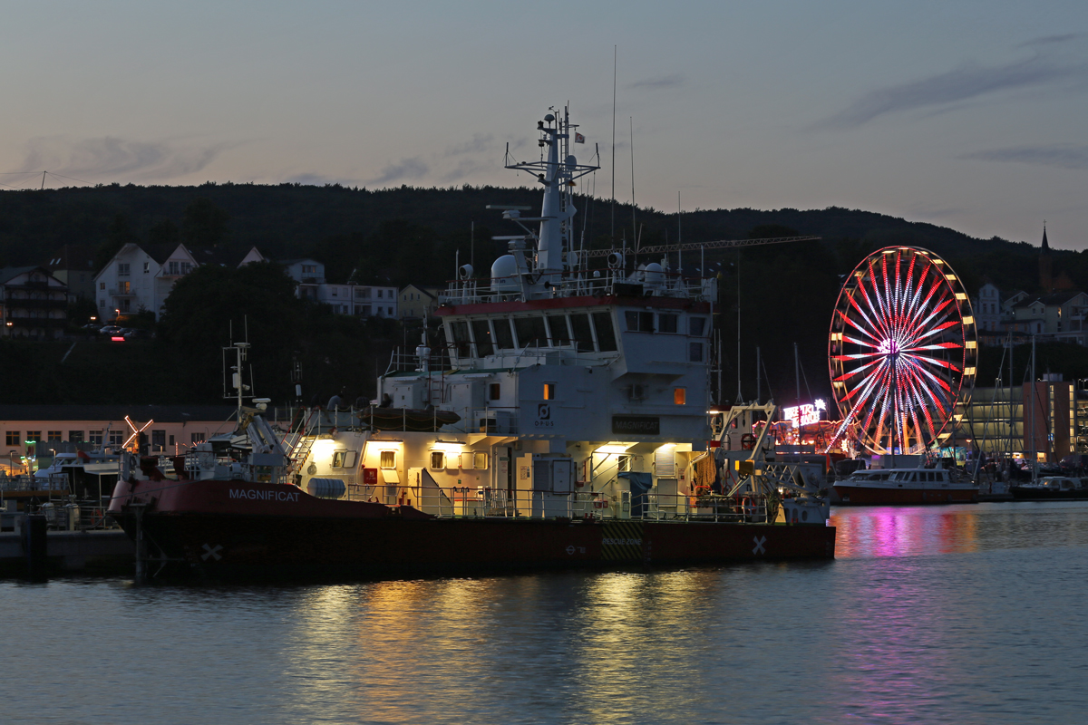 MAGNIFICAT (IMO 8513675) in Sassnitz beim Hafenfest. - 08.07.2018