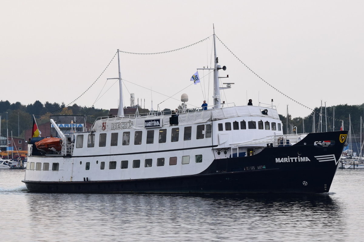 MARITTIMA , Passagierschiff , IMO 5315412 , Baujahr 1958 , 46.49 × 8.36m , 13.10.2019 , Travemünde