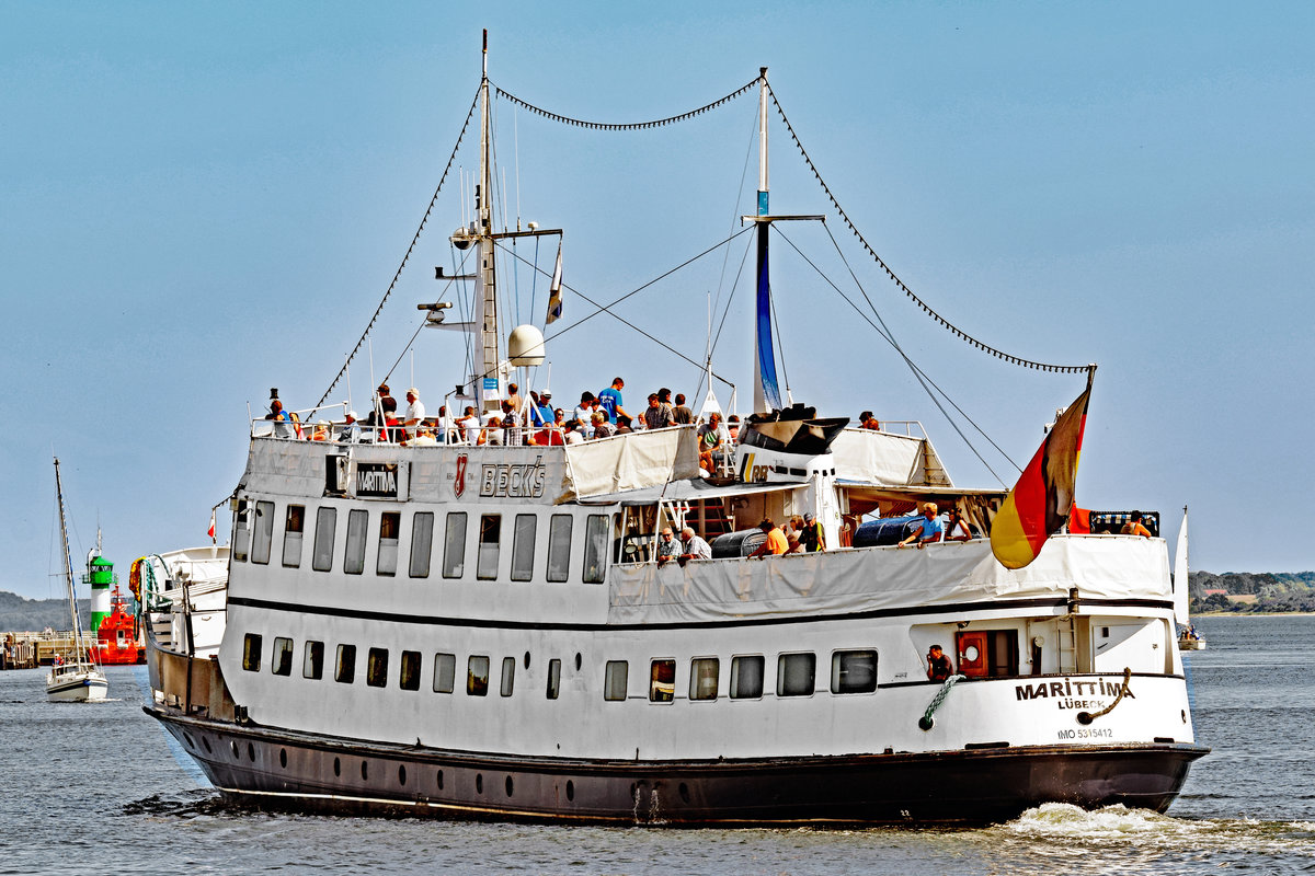 MARITTIMA (IMO 5315412) im Hafen von Lübeck-Travemünde. Aufnahme vom 31.08.2016