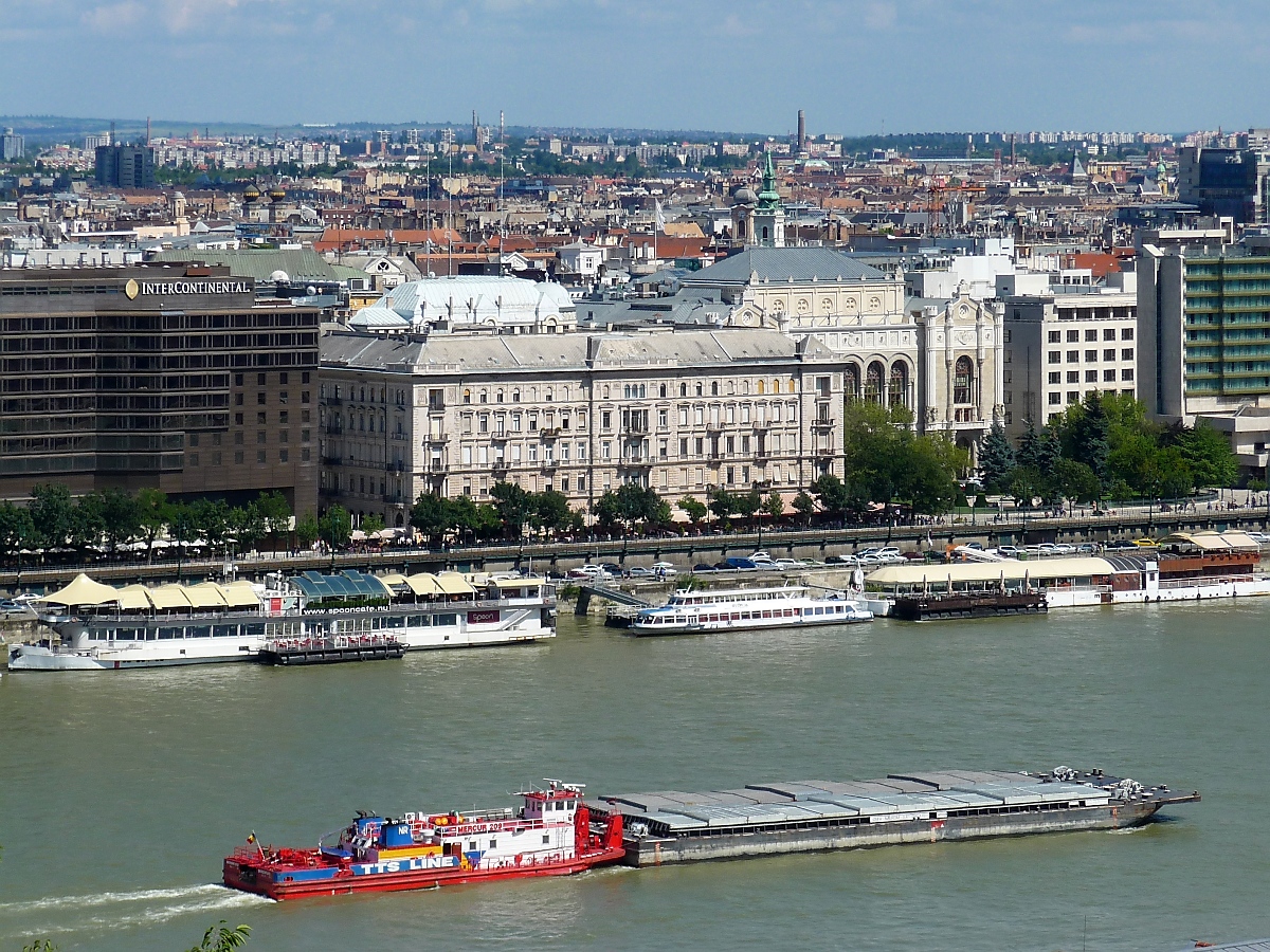 Merkur 209 auf der Donau in Budapest, 7.8.16