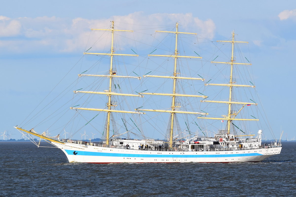 MIR , Segelschiff , IMO 8501701 , Baujahr 1987 , 108.6 × 14m , Cuxhaven , 15.05.2019