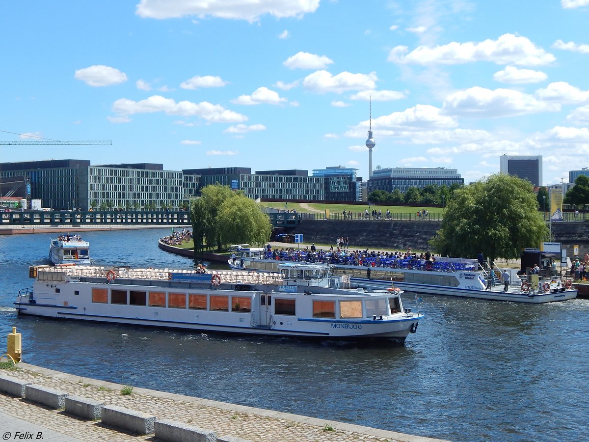  Monbijou  auf der Spree in Berlin 10.06.2016