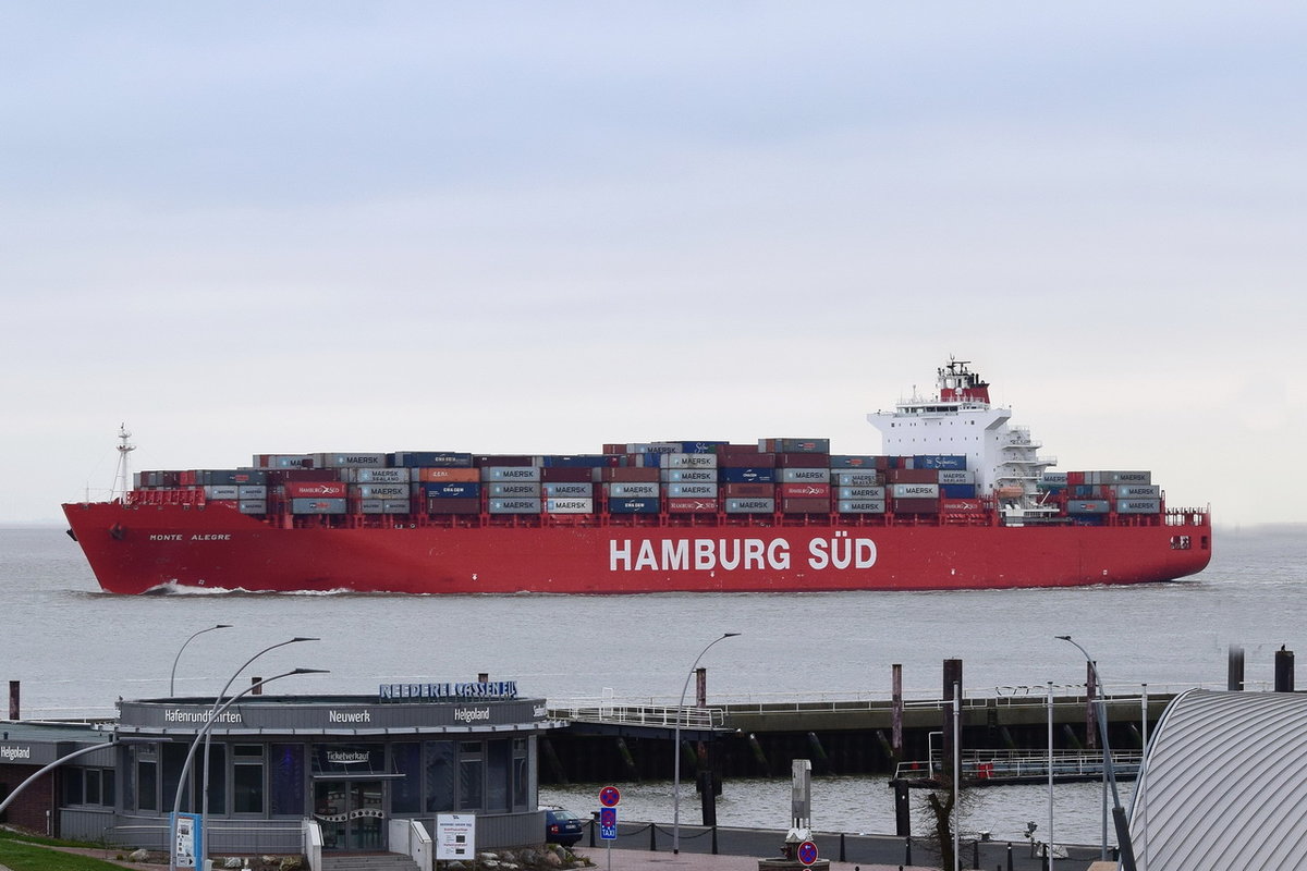 MONTE ALEGRE , Containerschiff , IMO 9348065 , Baujahr 2008 , 5552 TEU , 272 x 40.06 m , 18.03.2020 , Cuxhaven