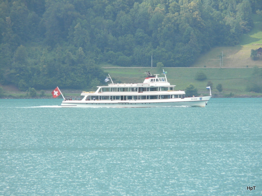 MS Brienz unterwegs auf dem Brienzersee am 01.09.2013