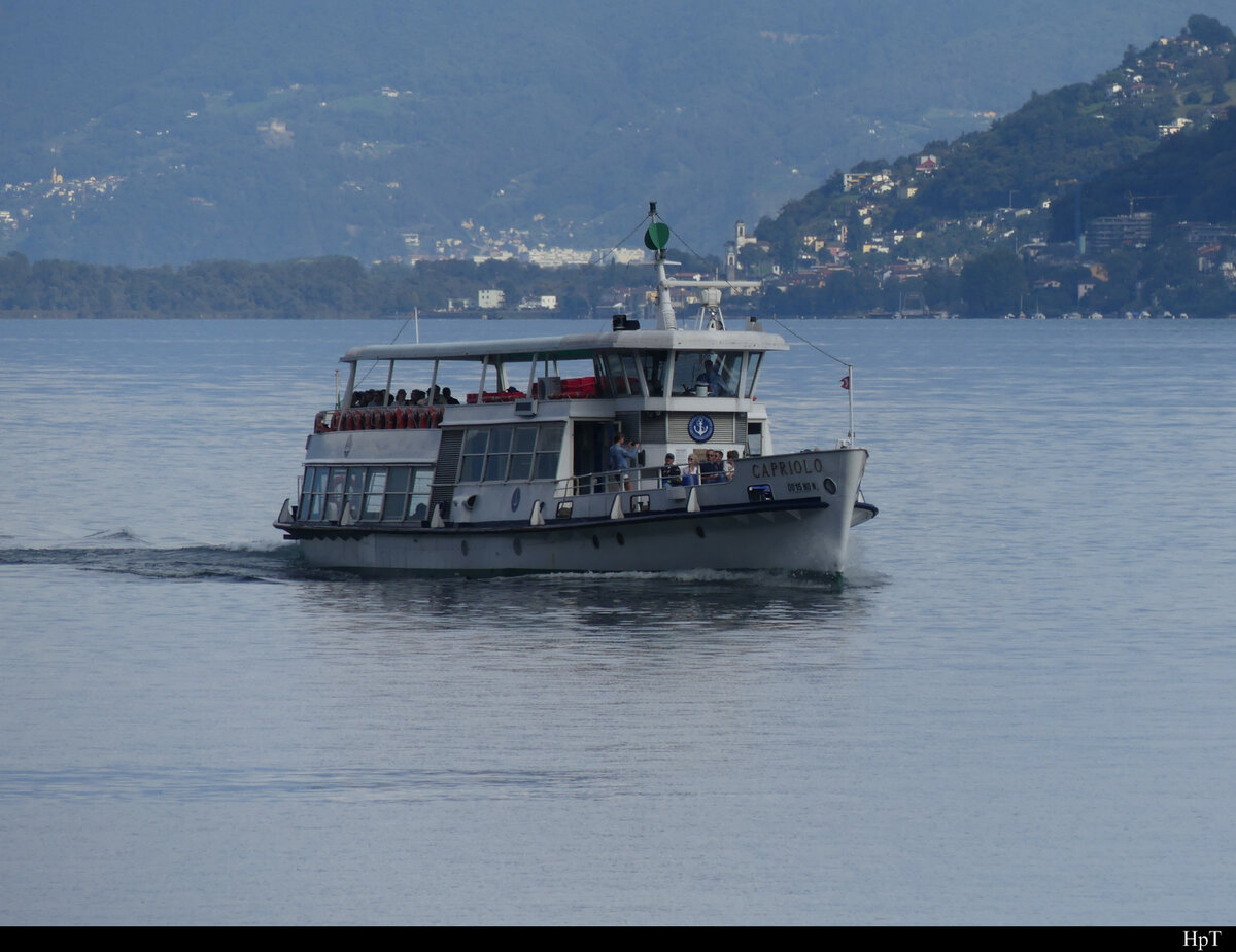 MS CAPRIOLO unterwegs vor Brissago auf dem Lago Maggiore am 29.09.2021