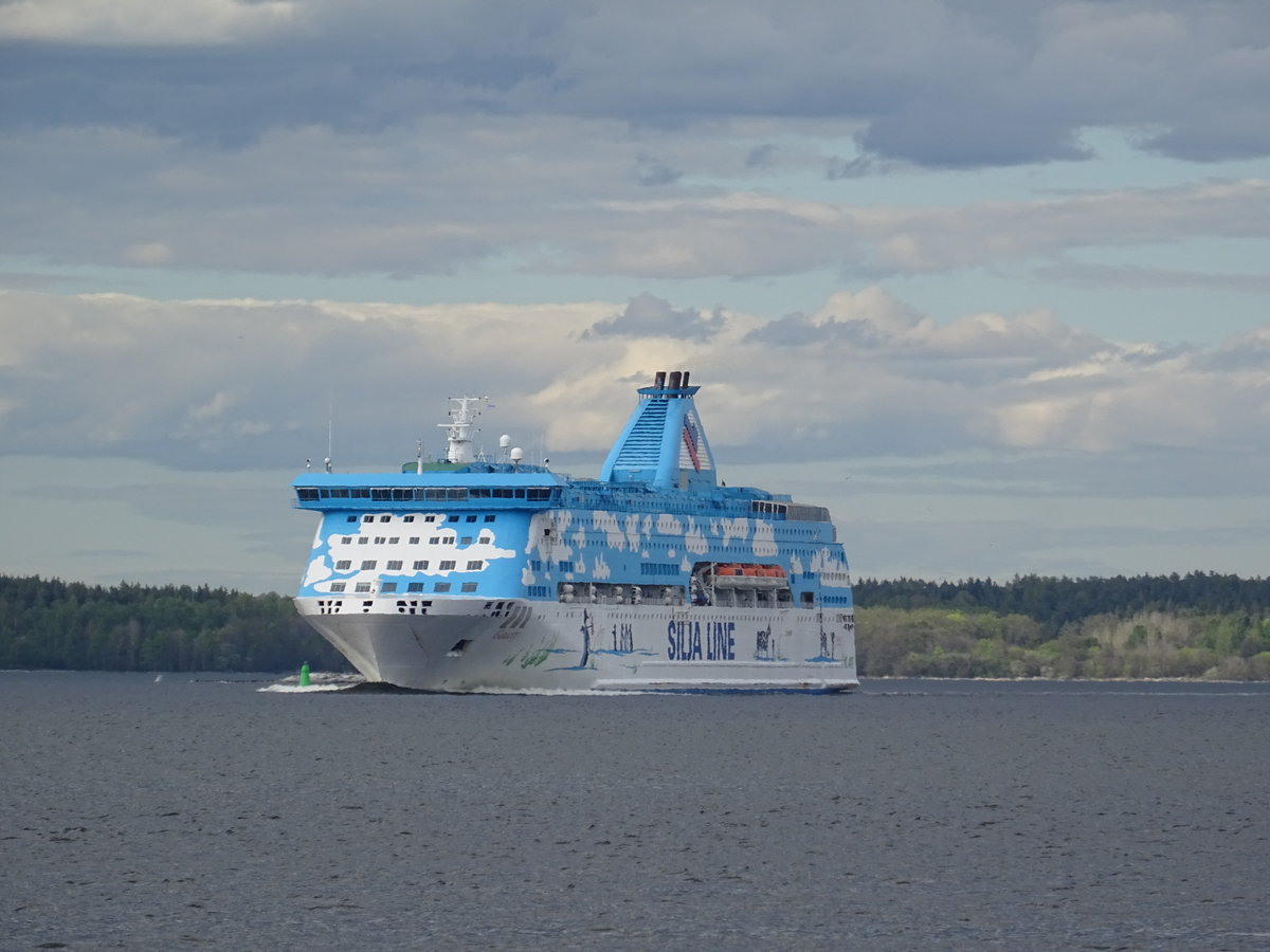 MS GALAXY einlaufend Stockholm im Mai 2017