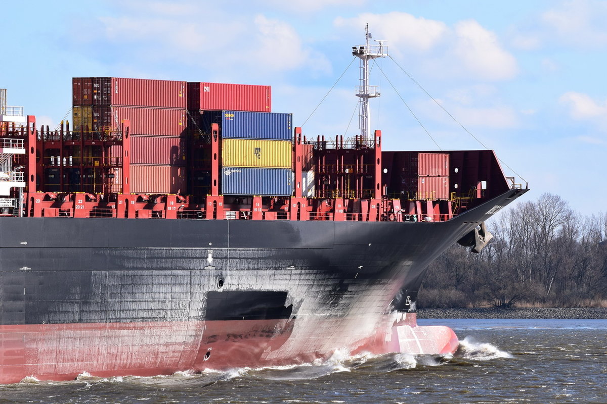 MSC GAYANE , Containerschiff , IMO 9770763 , Baujahr 2018 , 314.33 × 48.41m , 9962 TEU , 17.03,2018 Grünendeich