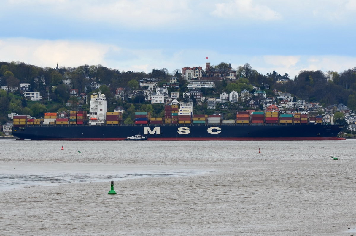 MSC PARIS , Containerschiff , IMO 9301483 , Baujahr 2006 , 8204 TEU , 334 × 42.8m , 18.04.2017 Cranz