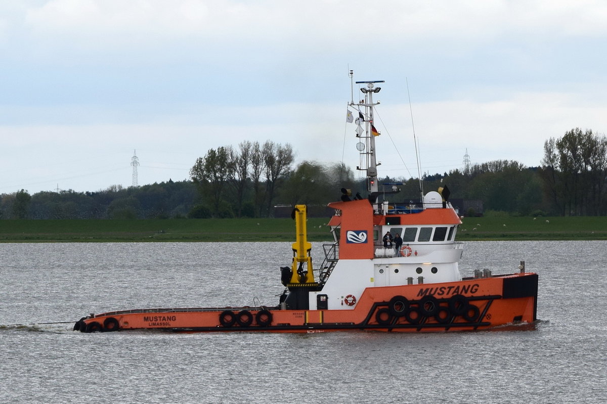 MUSTANG , Schlepper , IMO 9555383 , Baujahr 2009 , 30.5 × 10.5m , 10.05.2017  Grünendeich