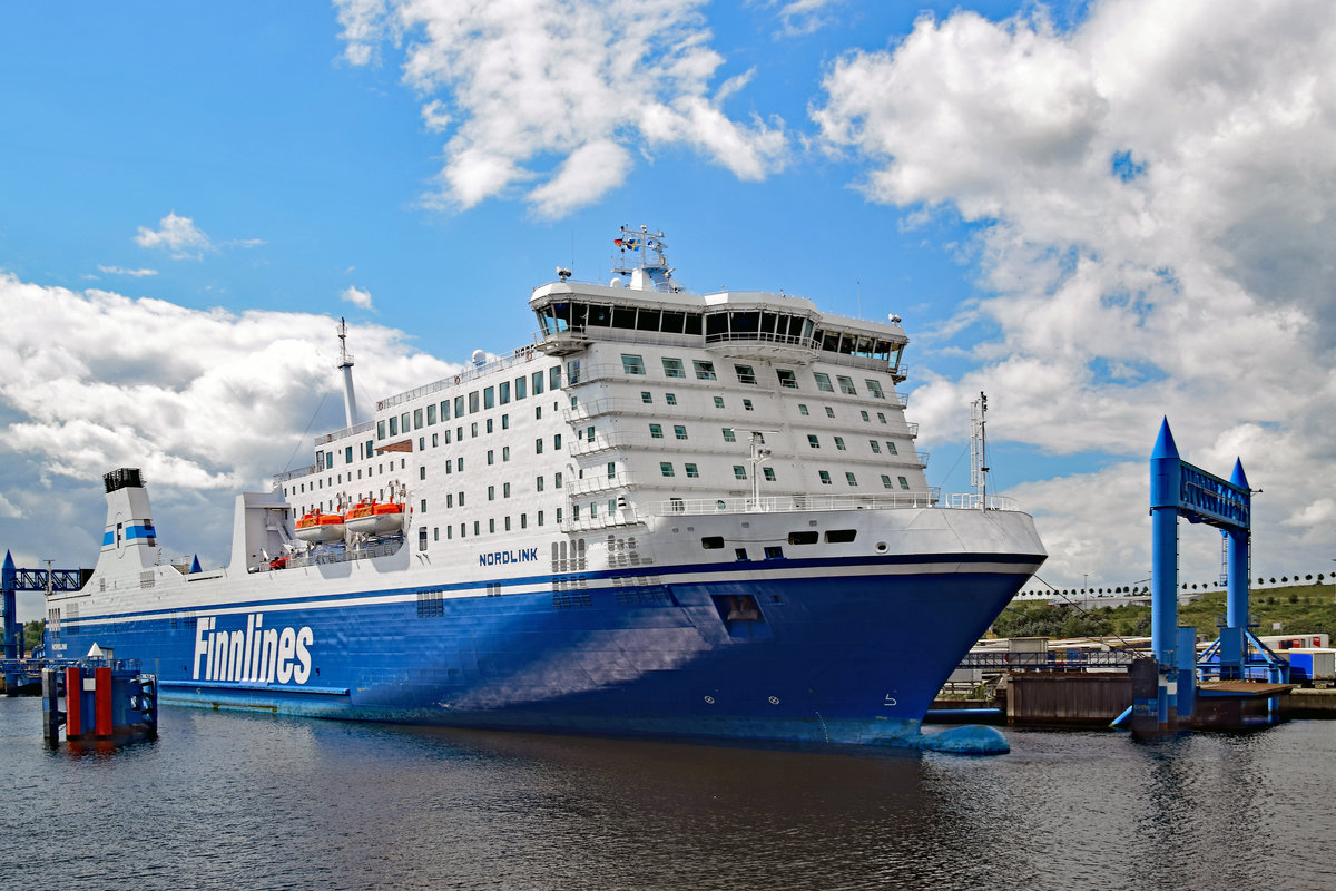 NORDLINK (Finnlines) am 13.08.2017 am Skandinavienkai in Lübeck-Travemünde