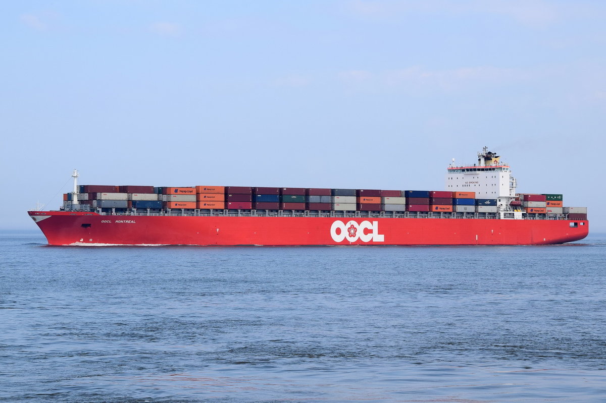 OOCL MONTREAL , Containerschiff , IMO 9253739 , Baujahr 2003 , 4402 TEU , 2194 x 32m , 14.05.2017 Cuxhaven