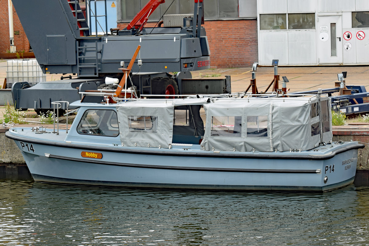 P 14  Nobby  der Marineschule Mürwik am 11.7.2019 im Hafen von Lübeck