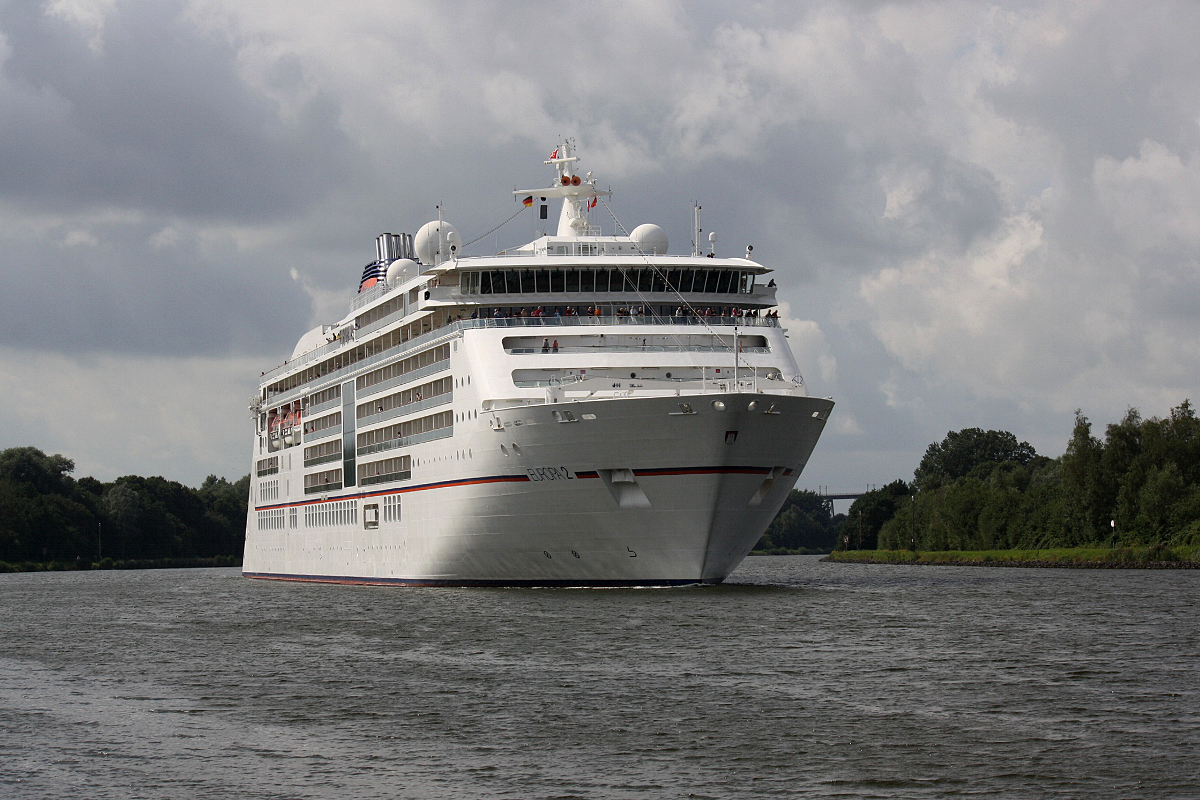 Passenger Ship Europa 2 (IMO:9616230) am 20.08.2019 im NOK bei Schacht Audorf.