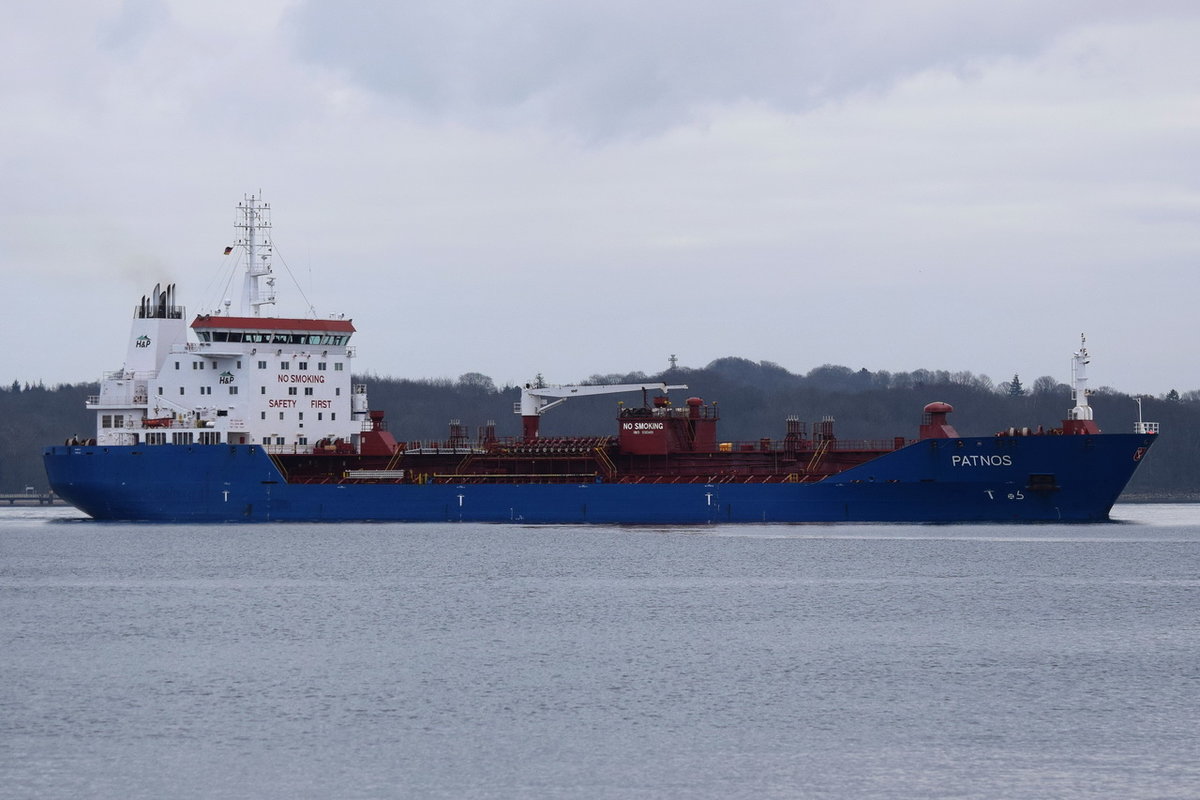 PATNOS , Tanker , IMO 9365489 , Baujahr 2006 , 144 × 23m , am 17.02.2018 auf der Kieler Förde