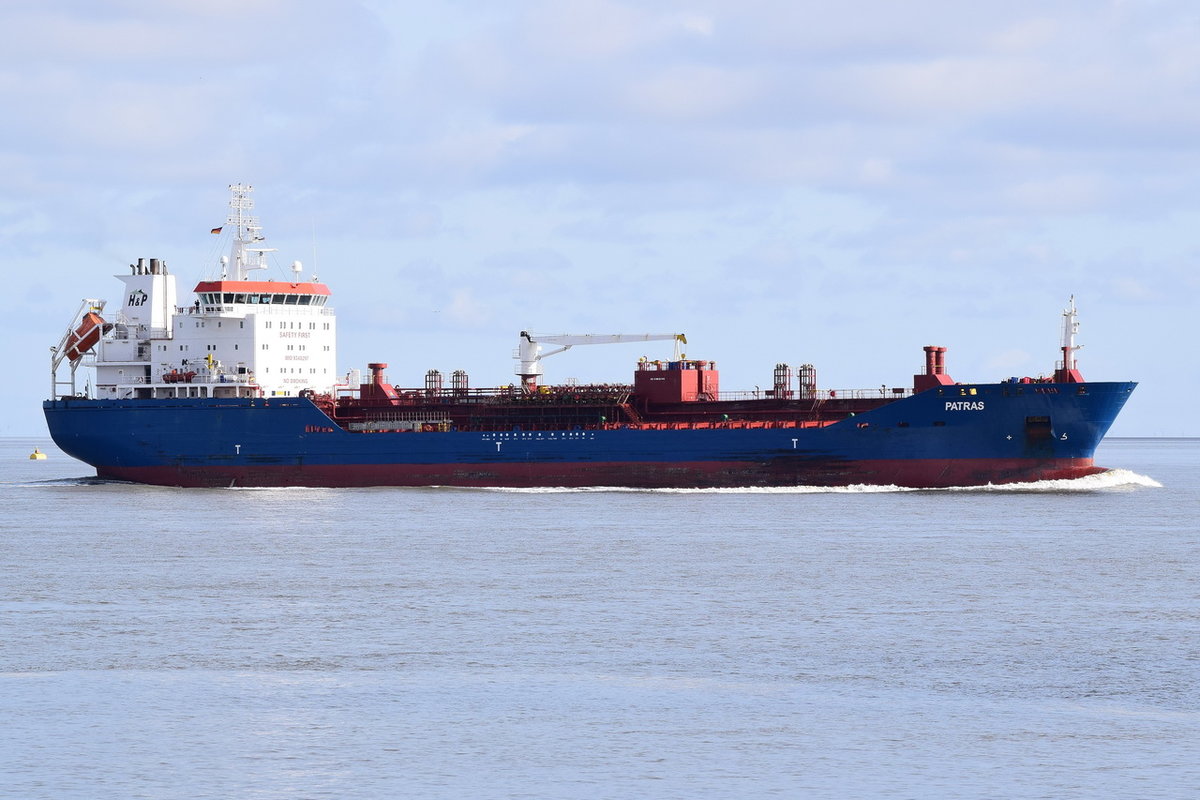 PATRAS , Tanker , IMO 9348297 , Baujahr 2007 , 144.05 × 23m , 02.04.2018 Alte Liebe Cuxhaven