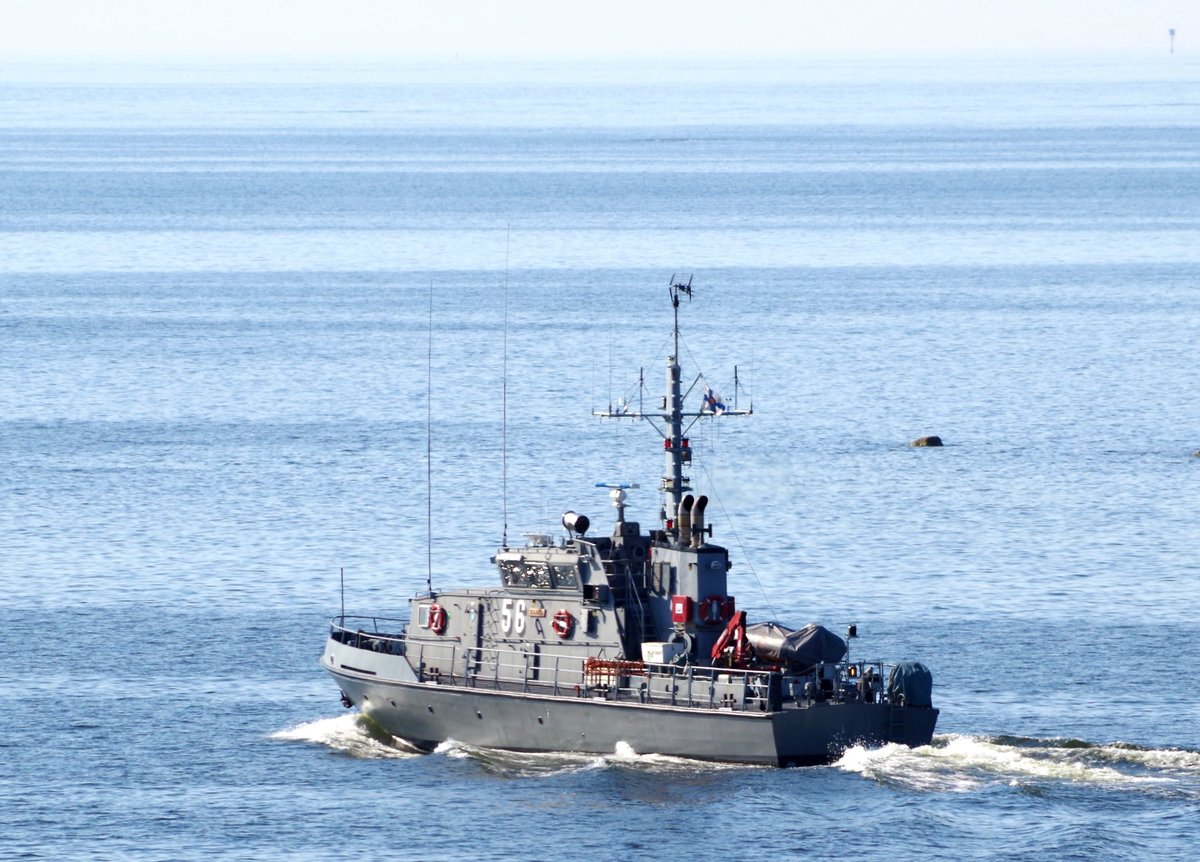 Patrouillenboot KAJAVA 56 27m lang am 17.05.18 in Helsinki