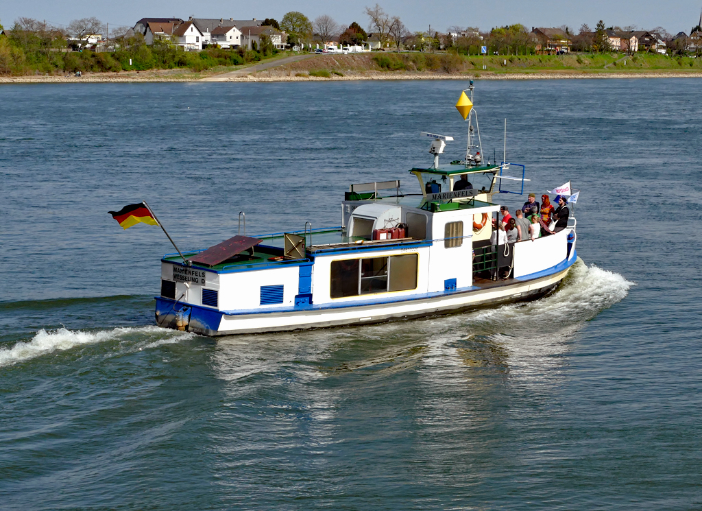 Personenfähre  Marienfels , verkehrt zwischen Lülsdorf und Wesseling - 31.03.2017