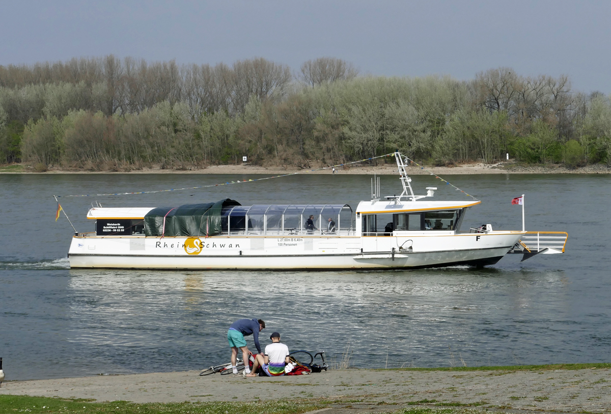 Personenfähre  Rhein-Schwan  in Wesseling - 06.04.2019