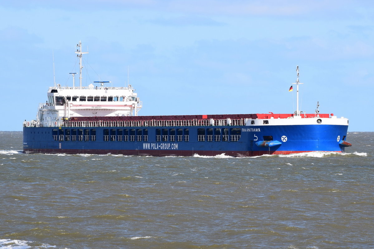Pola Anatolia , General Cargo , IMO 9851103 , 140.88 × 16.98m , Baujahr 2018 , Cuxhaven , 13.05.2019