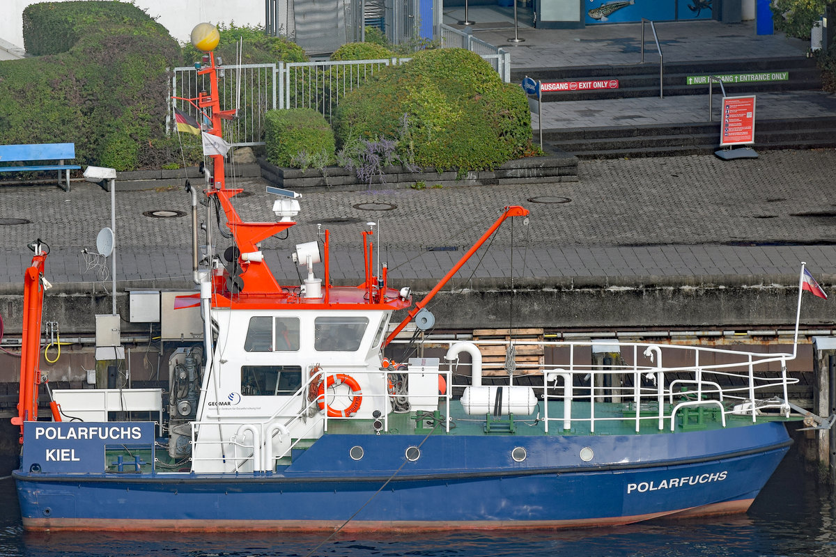 POLARFUCHS (des GEOMAR Leibnitz-Instituts der Uni Kiel) am 23.08.2020 im Hafen von Kiel